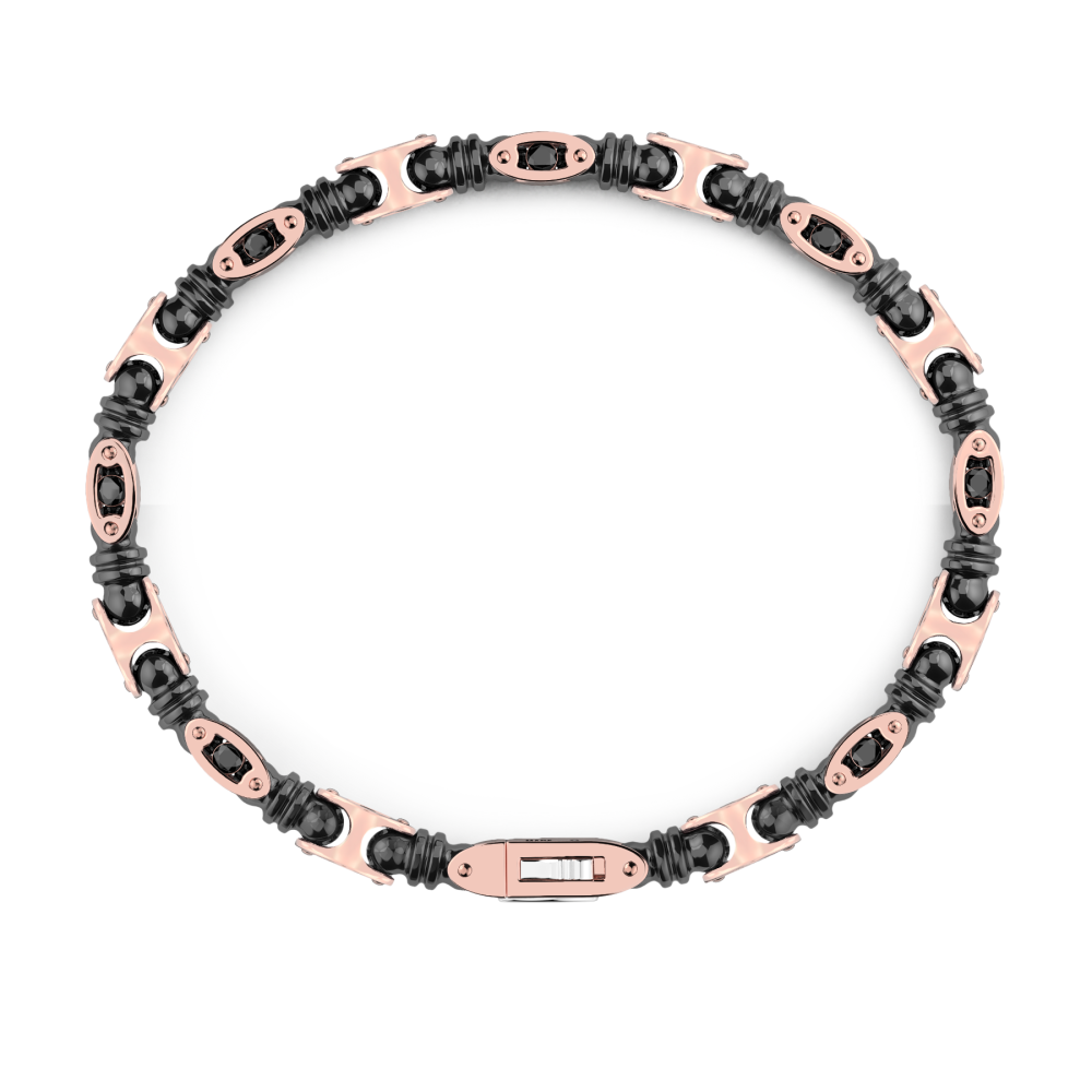 Zancan Bracciale Zancan In Oro 18kt Ceramica E Diamanti