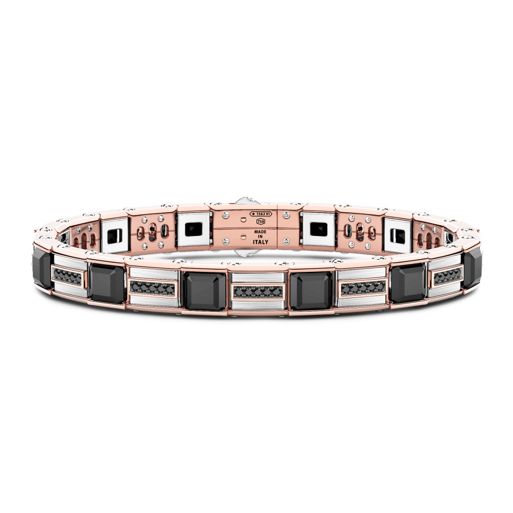 Zancan Bracciale Zancan in oro 18kt con diamanti neri