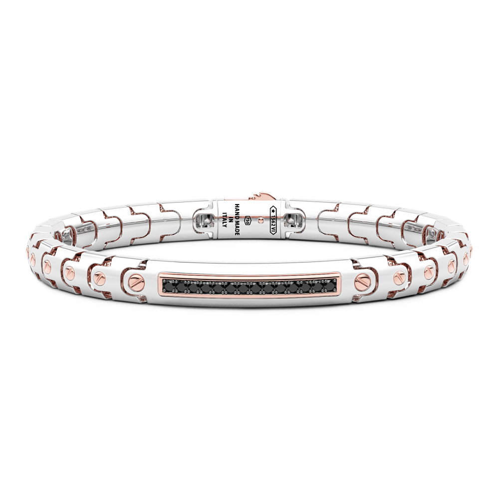 Zancan Bracciale Zancan in oro 18kt con diamanti neri