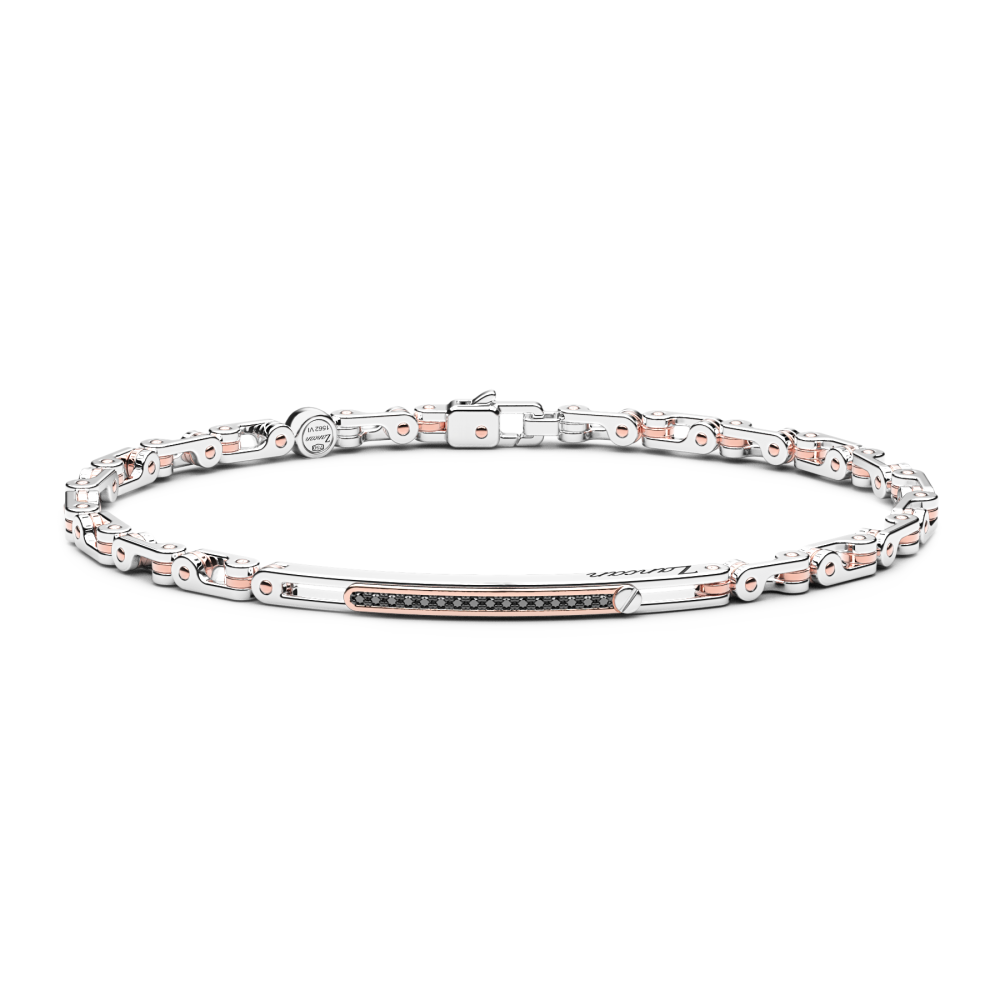 Zancan Bracciale Zancan in oro 18kt con diamanti neri