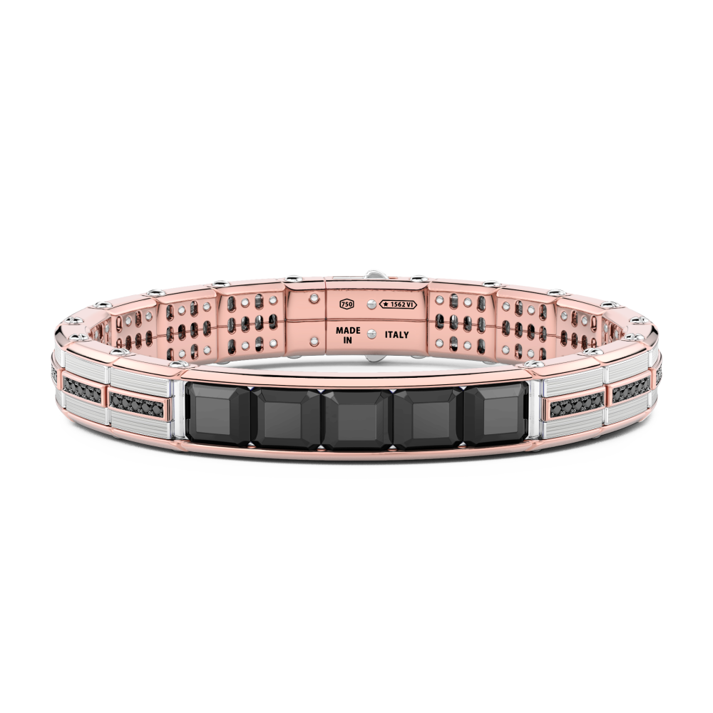 Zancan Bracciale Zancan in oro 18kt con diamanti neri