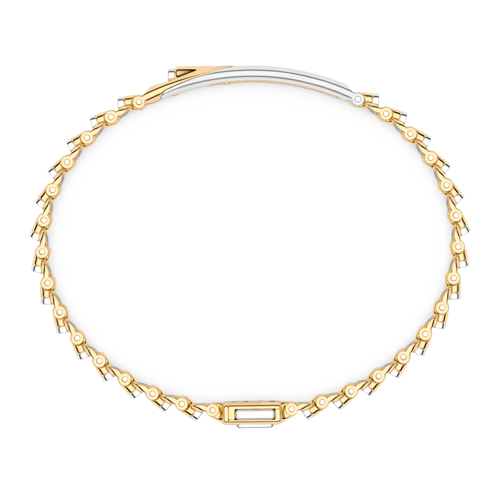 Zancan Bracciale Zancan In Oro 18kt Con Targa Centrale