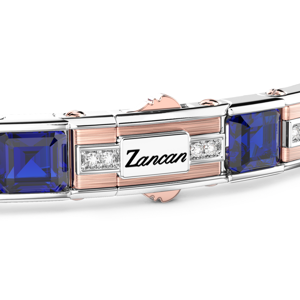 Zancan Bracciale Zancan In Oro 18kt Con Zaffiri Blu