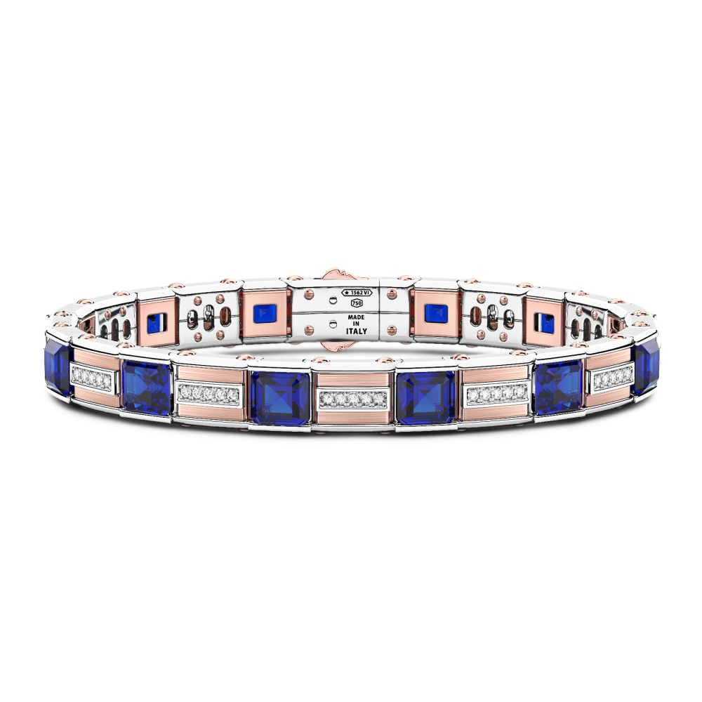 Zancan Bracciale Zancan in oro 18kt con zaffiri blu