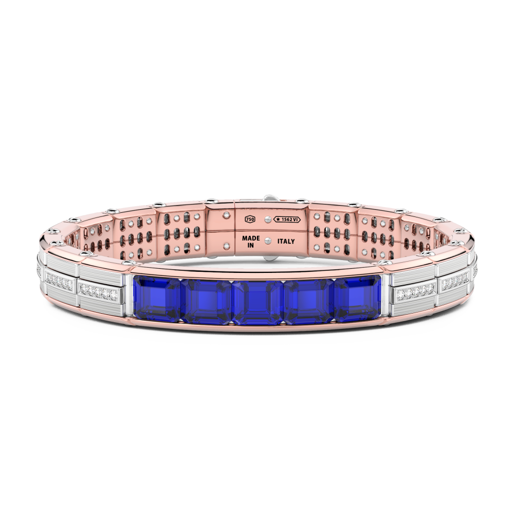Zancan Bracciale Zancan in oro 18kt con zaffiri blu