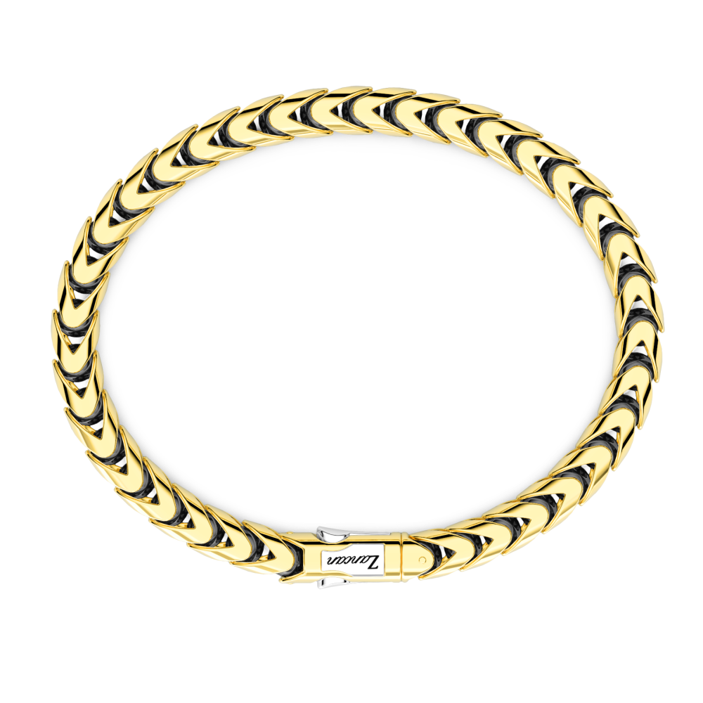 Zancan Bracciale Zancan In Oro 18kt E Ceramica Nera