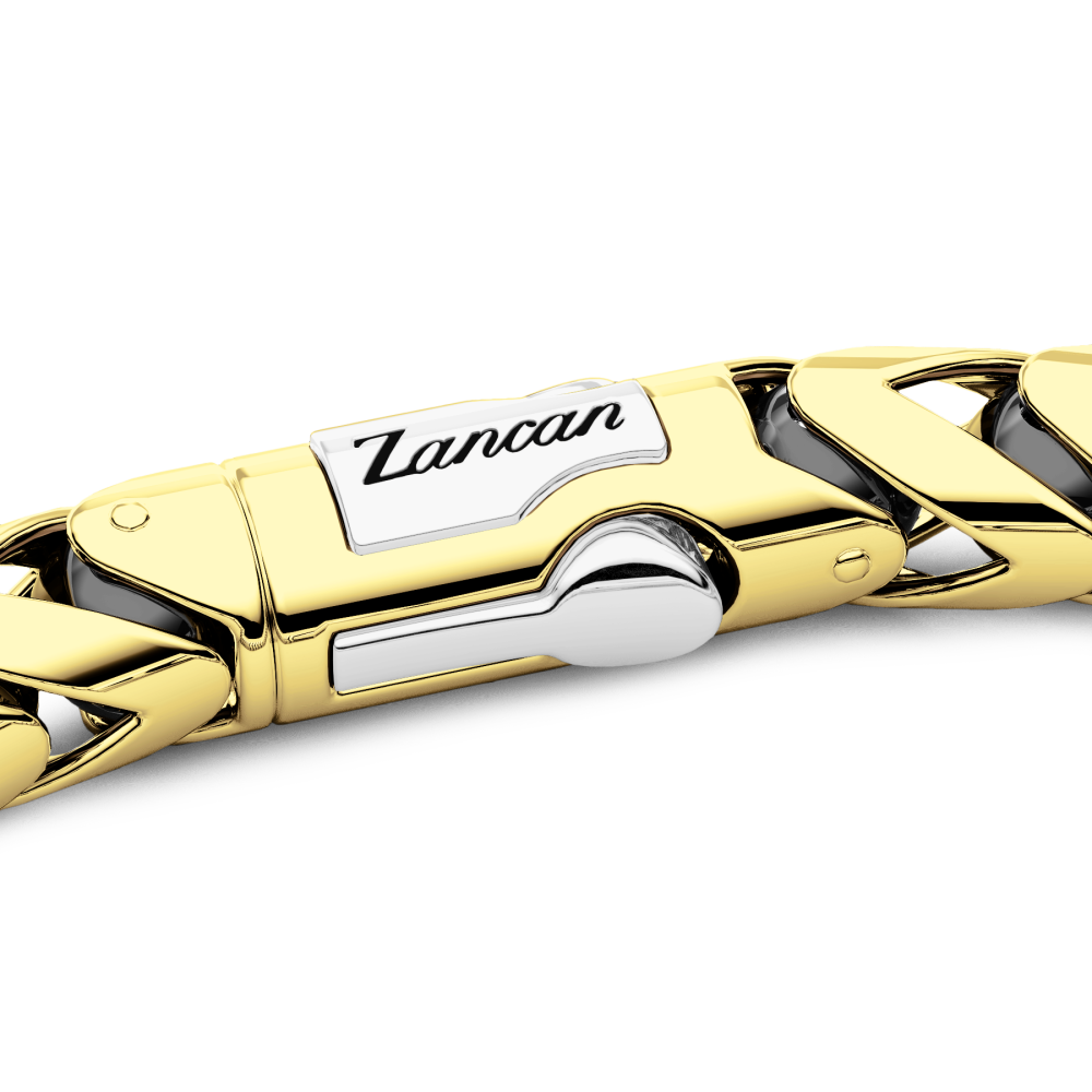 Zancan Bracciale Zancan In Oro 18kt E Ceramica Nera