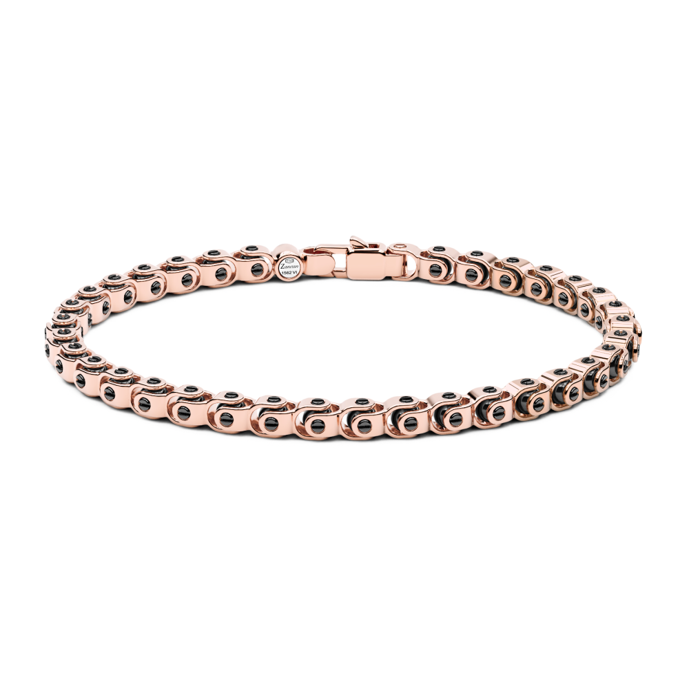 Zancan Bracciale Zancan in oro 18kt e ceramica nera