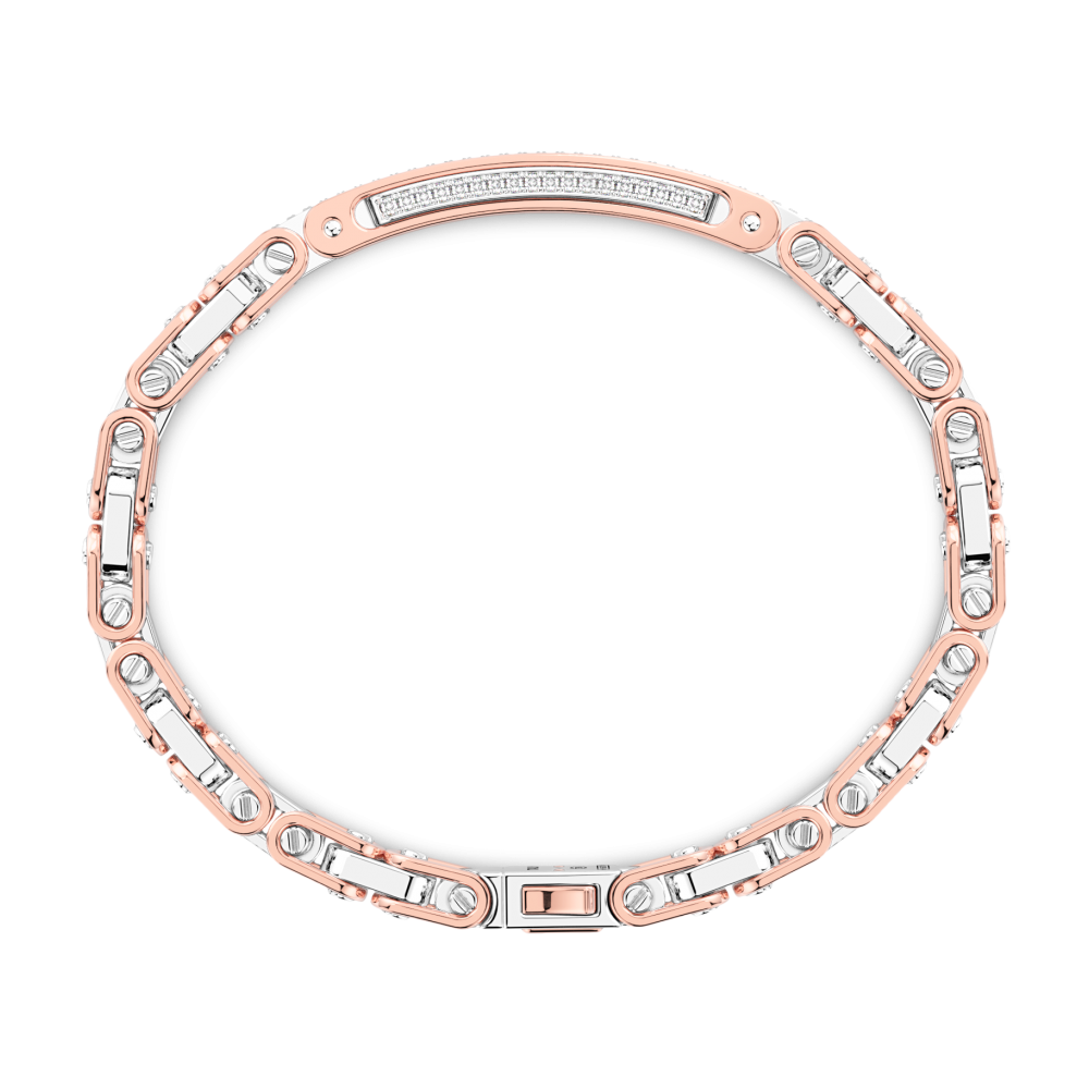 Zancan Bracciale Zancan In Oro 18kt E Diamanti Con Targa Centrale