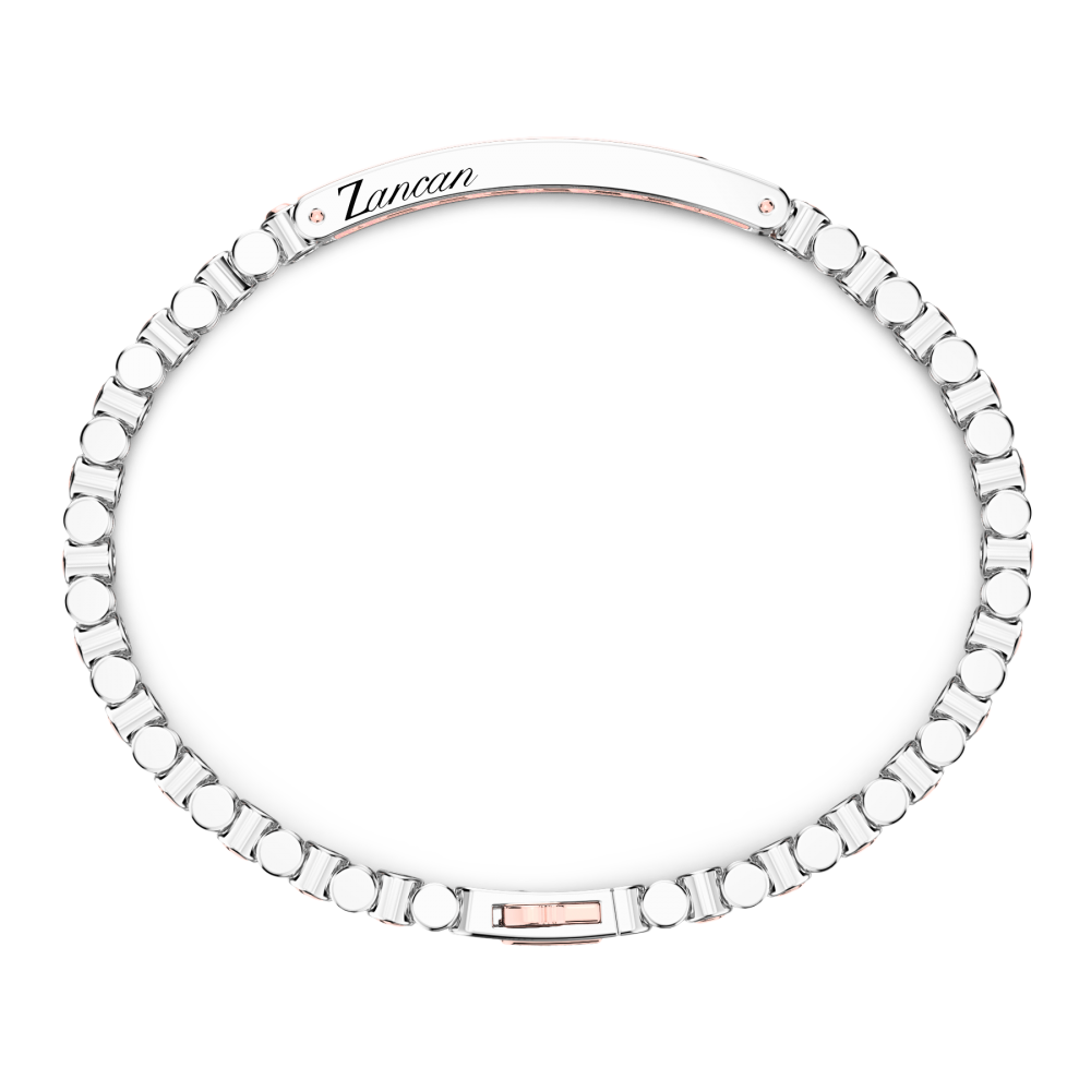 Zancan Bracciale Zancan In Oro 18kt E Diamanti Neri