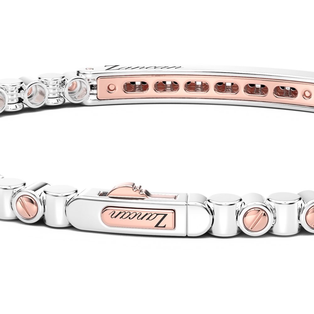Zancan Bracciale Zancan In Oro 18kt E Diamanti Neri