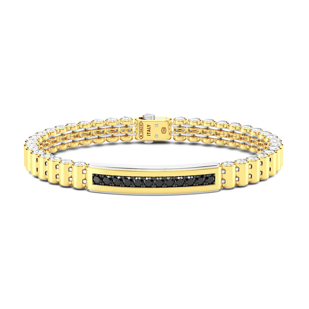 Zancan Bracciale Zancan in oro 18kt e diamanti neri