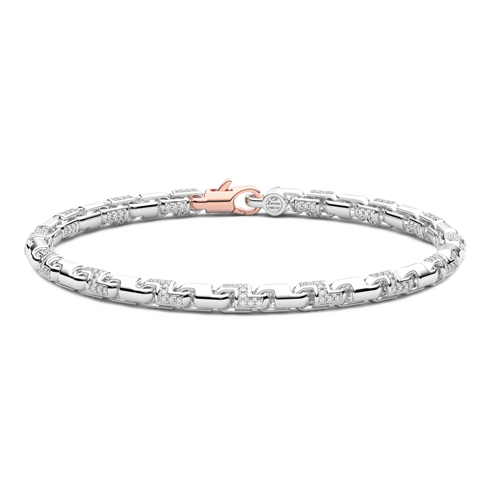 Zancan Bracciale Zancan in oro bianco 18kt e diamanti