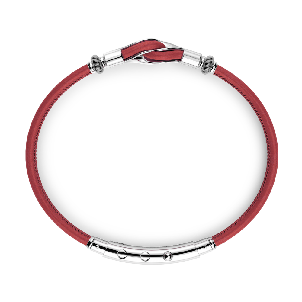 Zancan Bracciale Zancan In Pelle Naturale Con Nodo In Argento