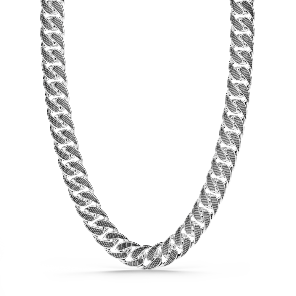 Zancan Collana a grumetta larga Zancan con finiture striate in colore nero