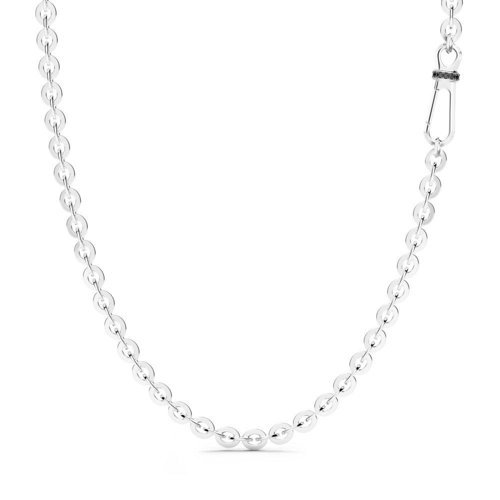 Zancan Collana solo maglia Zancan in argento e pietre nere