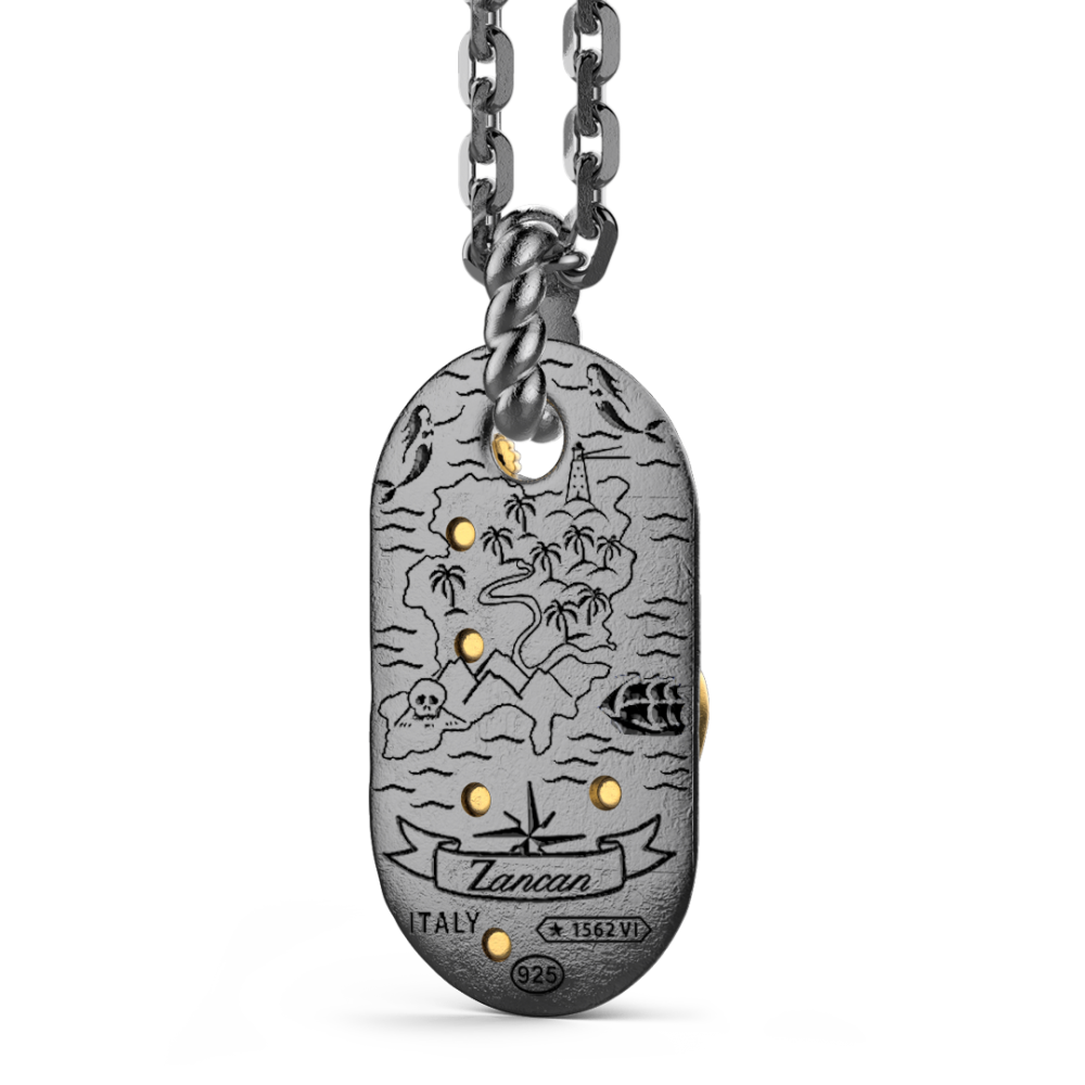 Zancan Collana Zancan In Argento Brunito Con Sirena