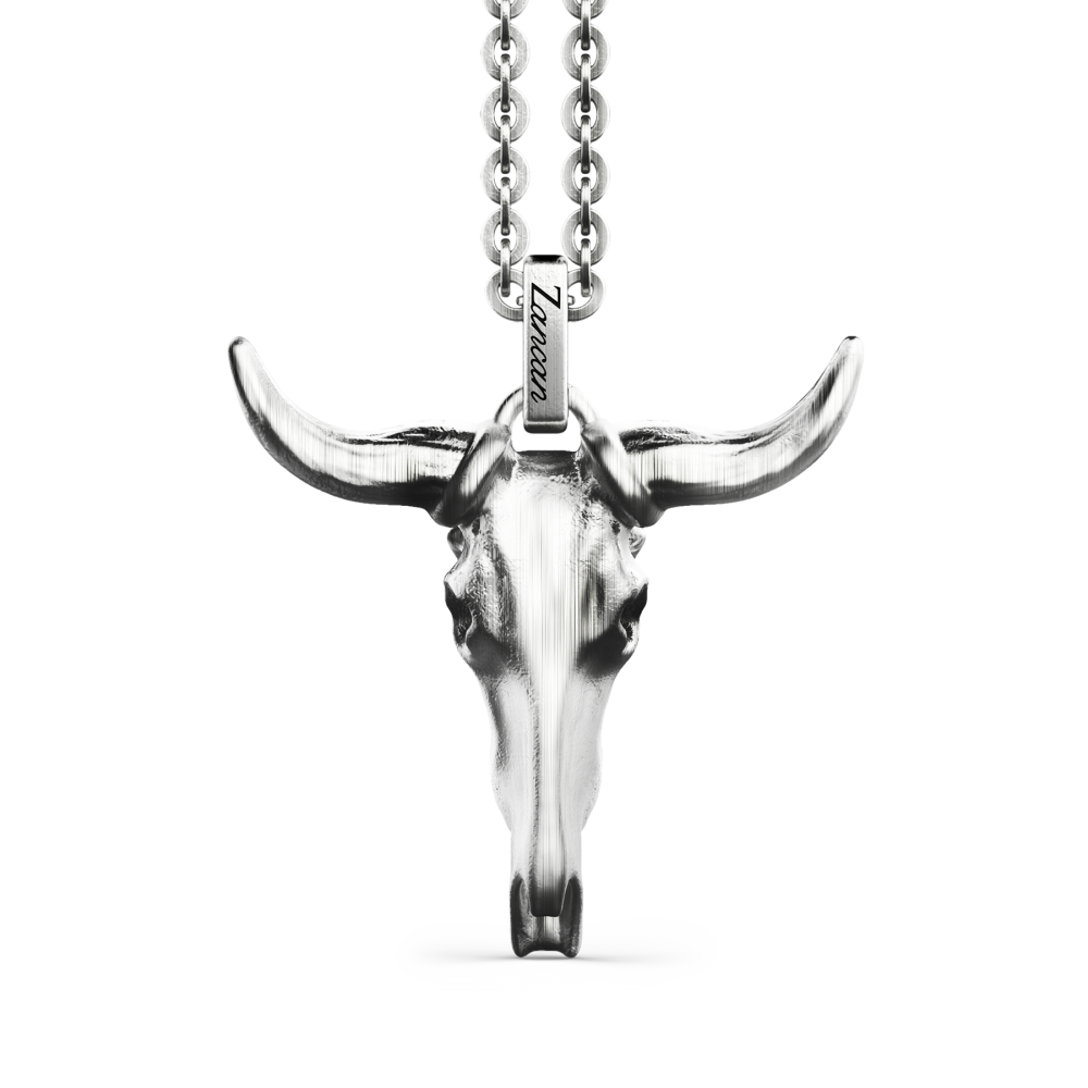 Zancan Collana Zancan in argento con pendente a bufalo