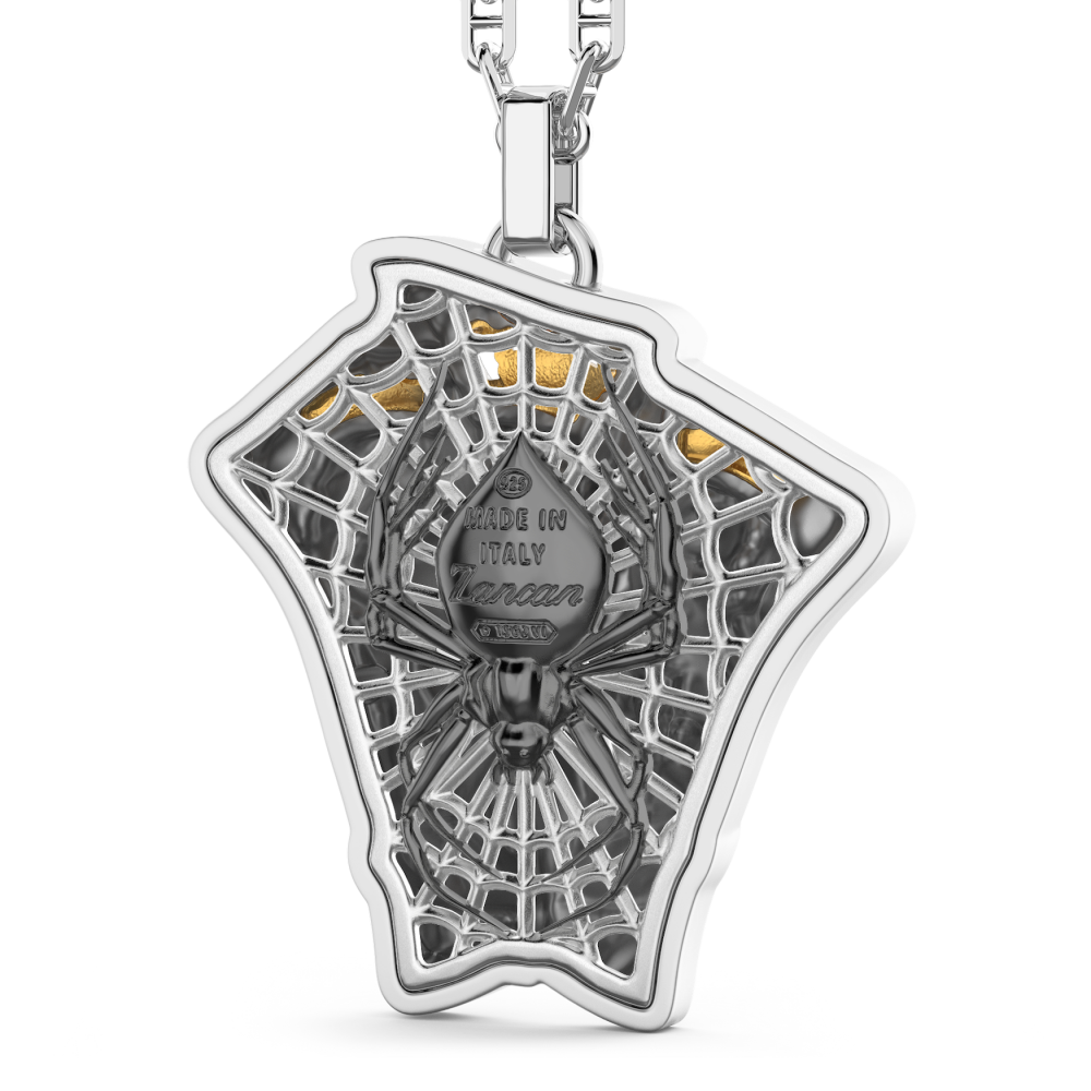 Zancan Collana Zancan In Argento Con Pendente A Carte Da Gioco