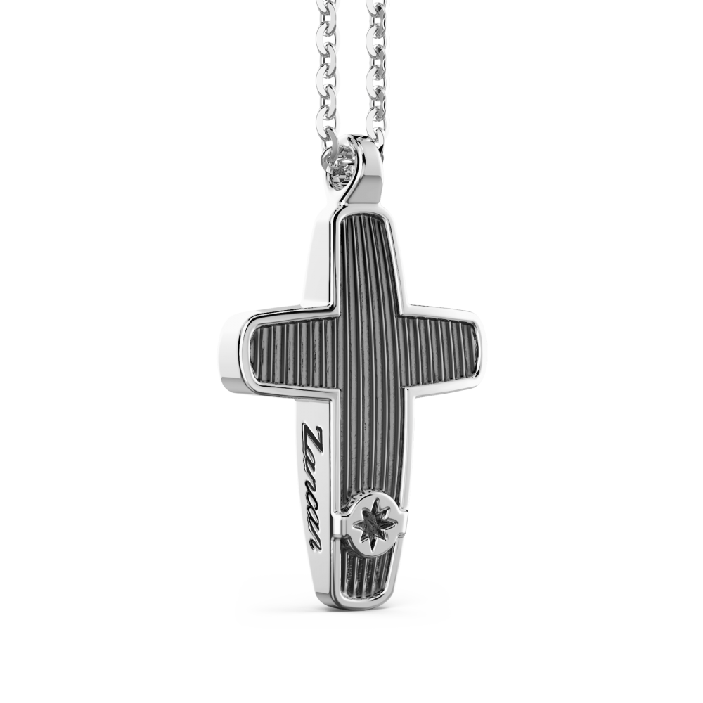 Zancan Collana Zancan In Argento Con Pendente A Croce