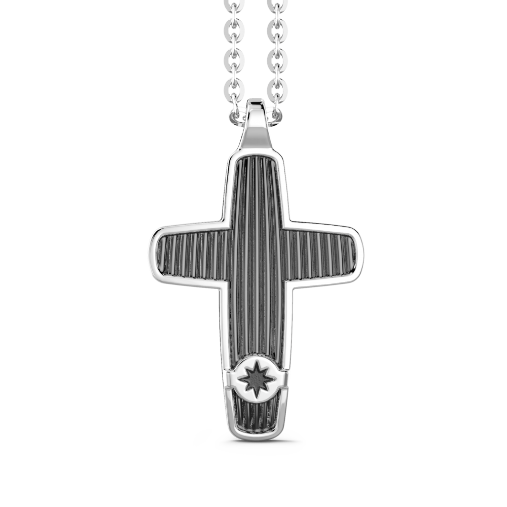 Zancan Collana Zancan in argento con pendente a croce