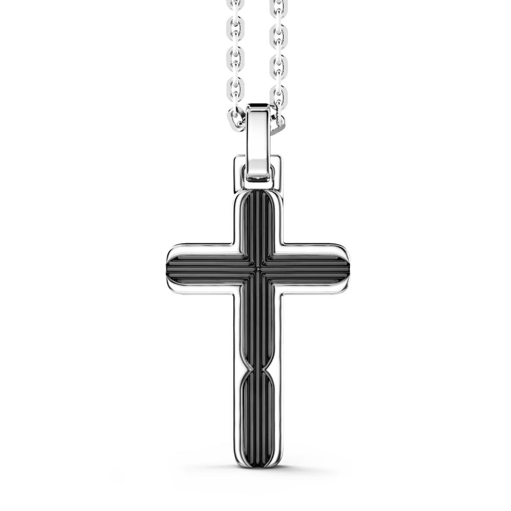 Zancan Collana Zancan in argento con pendente a croce