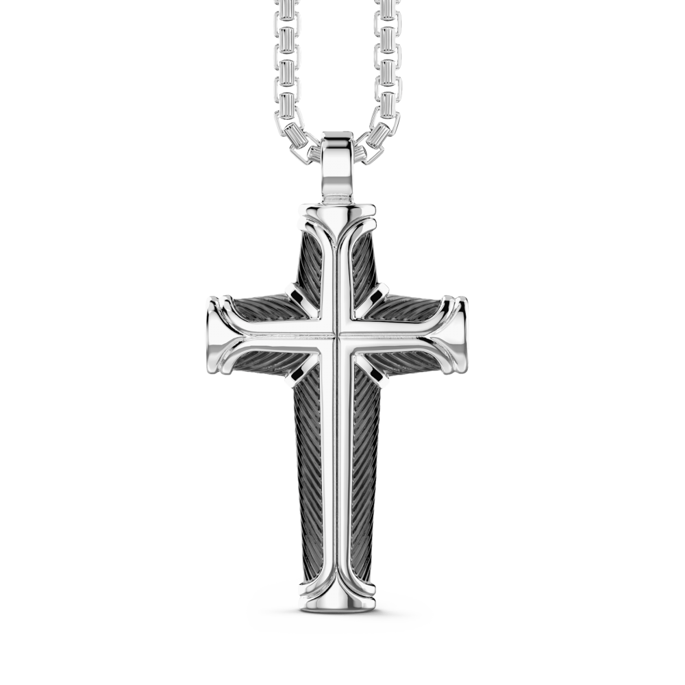 Zancan Collana Zancan in argento con pendente a croce