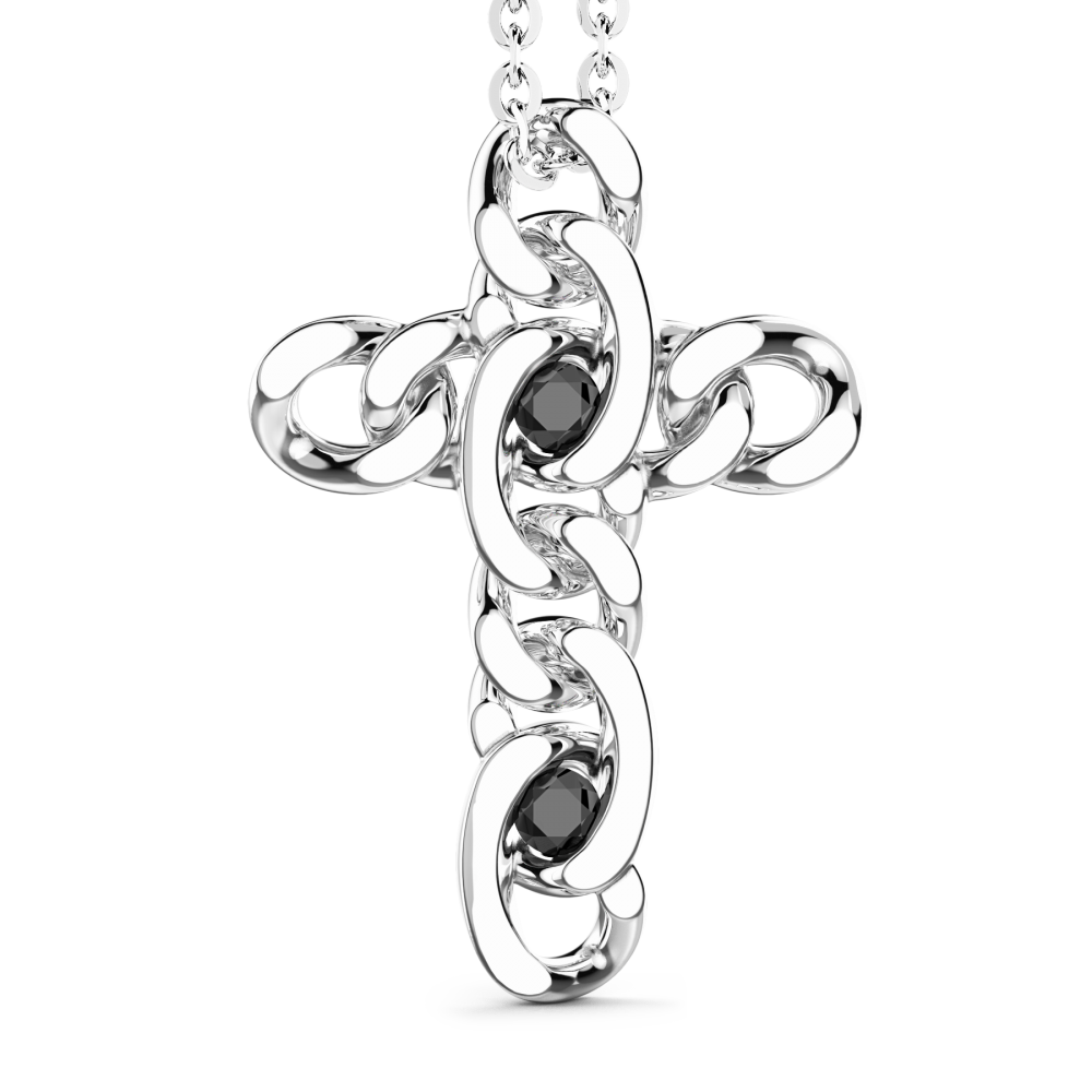 Zancan Collana Zancan in argento con pendente a croce