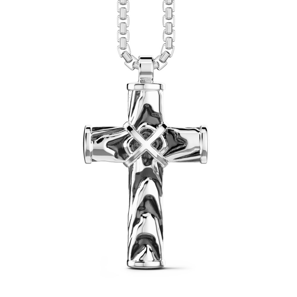 Zancan Collana Zancan in argento con pendente a croce