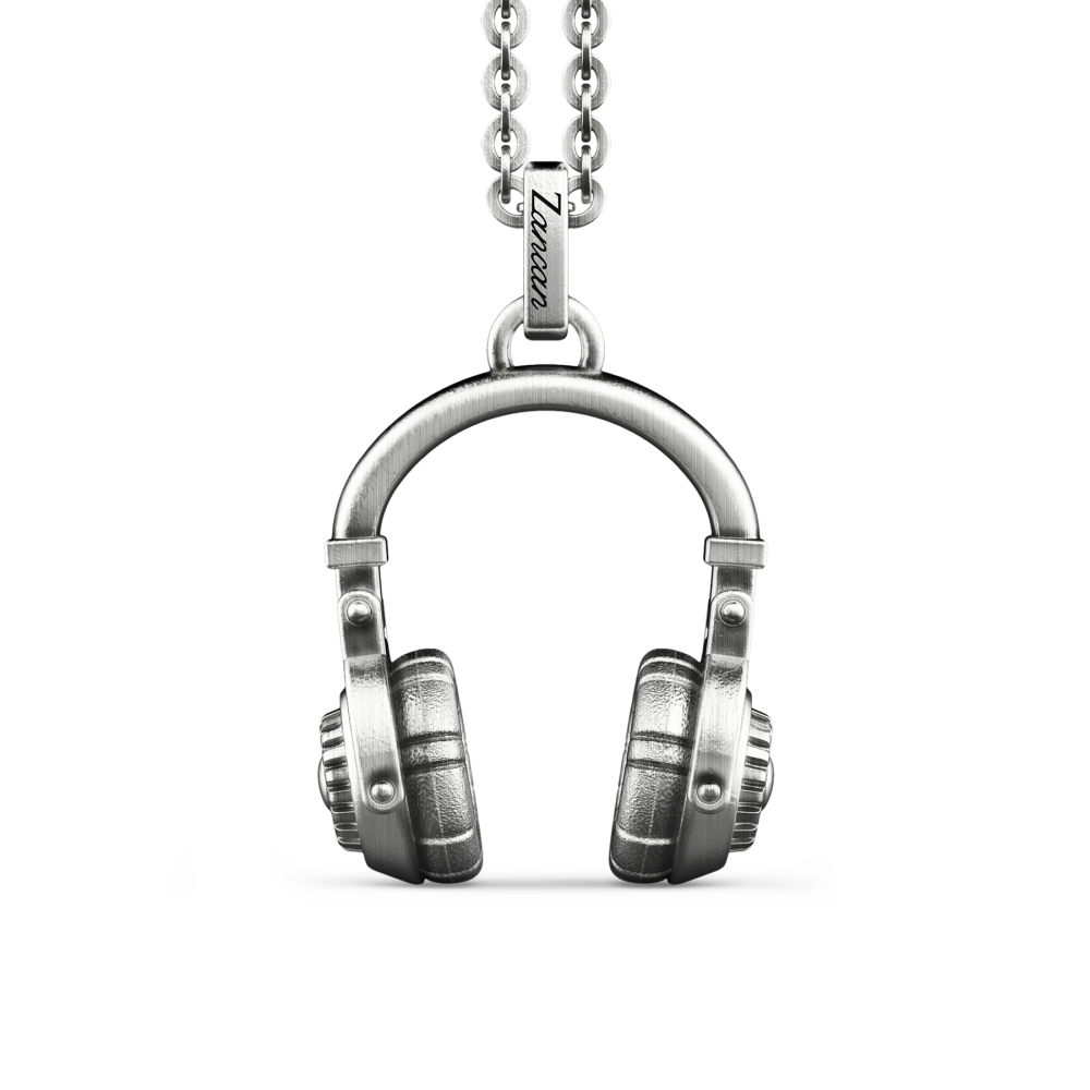 Zancan Collana Zancan in argento con pendente a cuffie