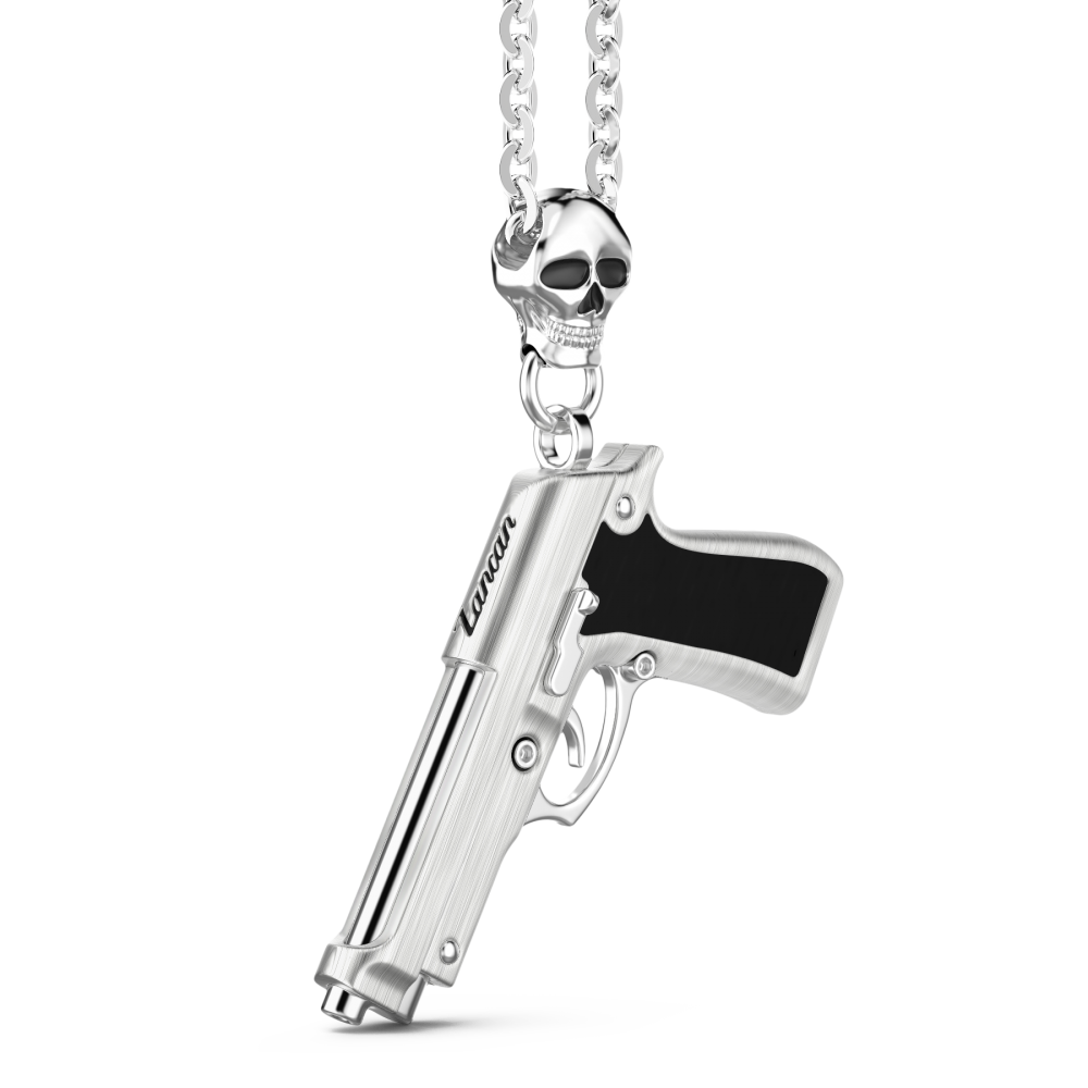 Zancan Collana Zancan In Argento Con Pendente A Pistola