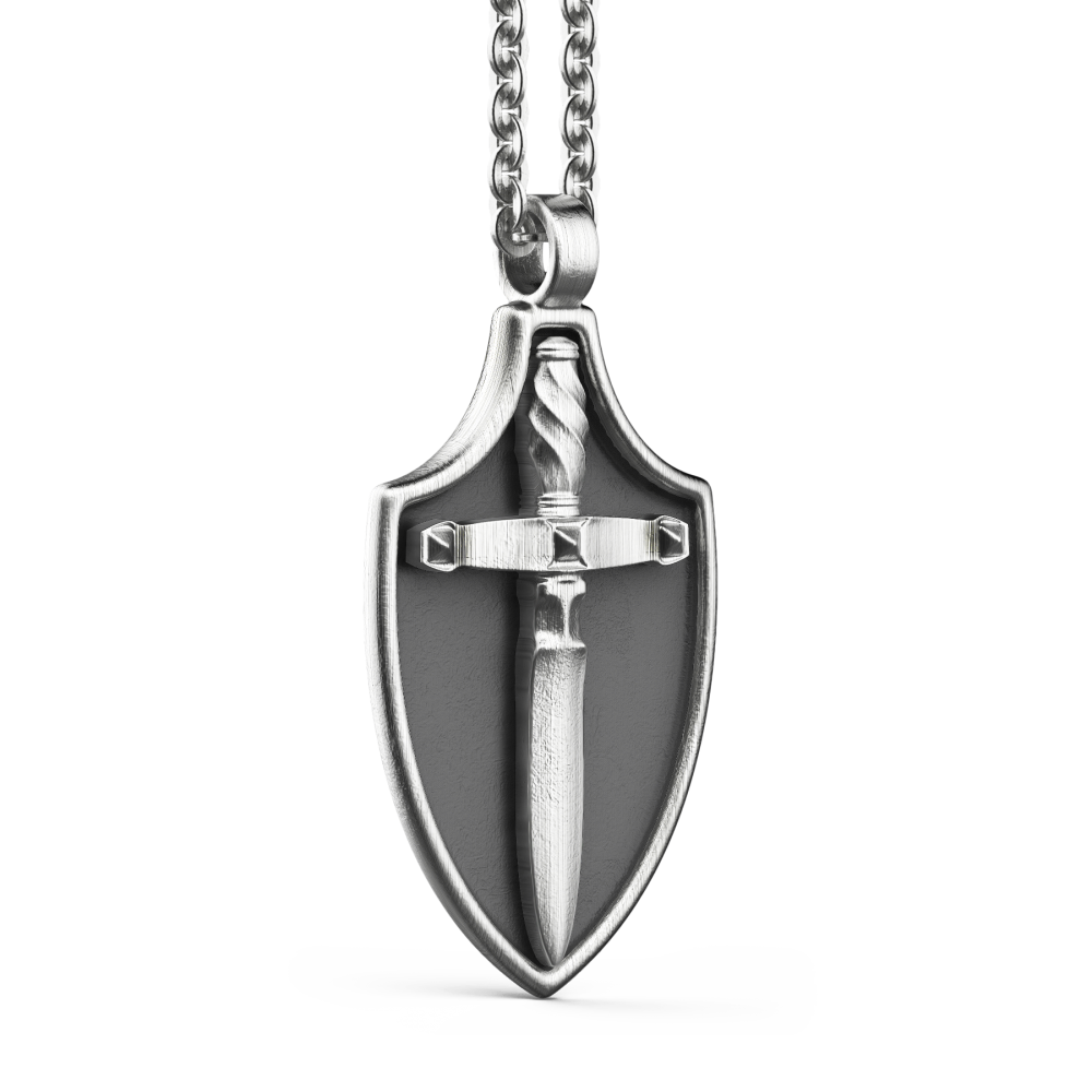 Zancan Collana Zancan In Argento Con Pendente A Scudo