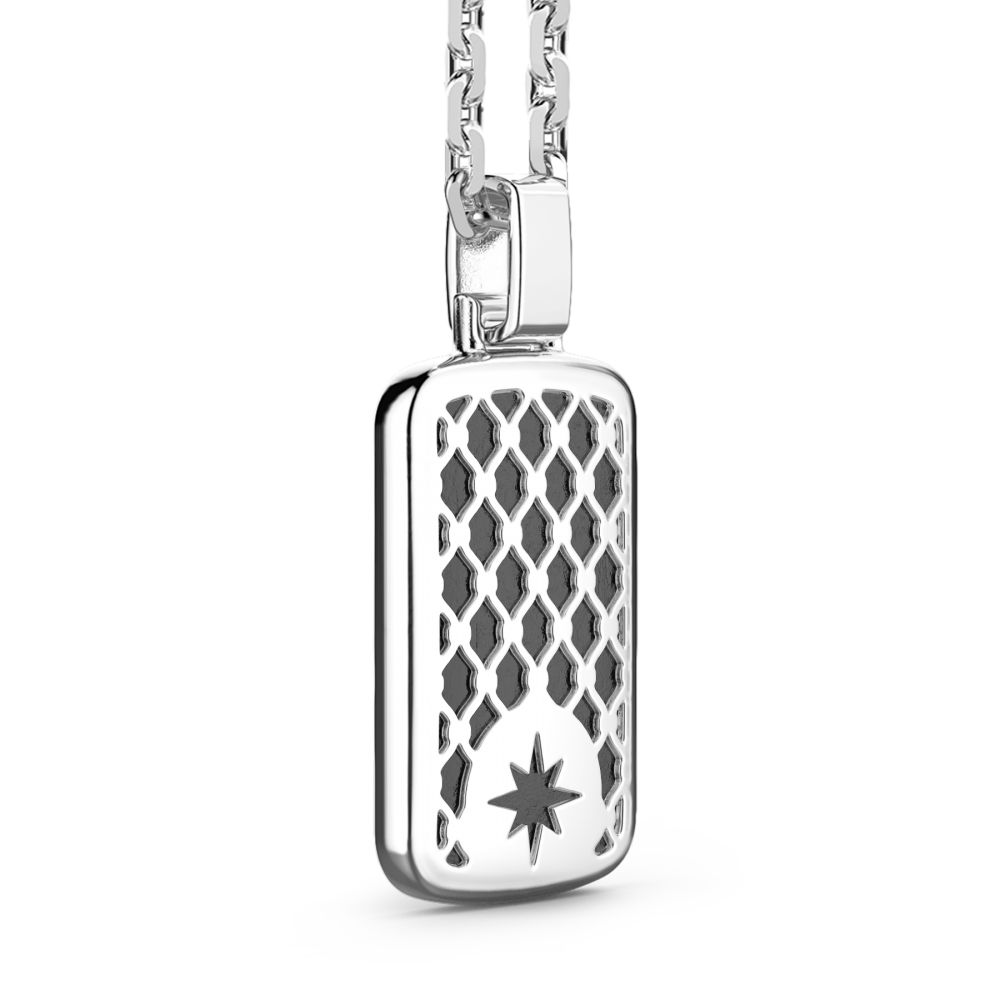 Zancan Collana Zancan In Argento Con Pendente A Targa