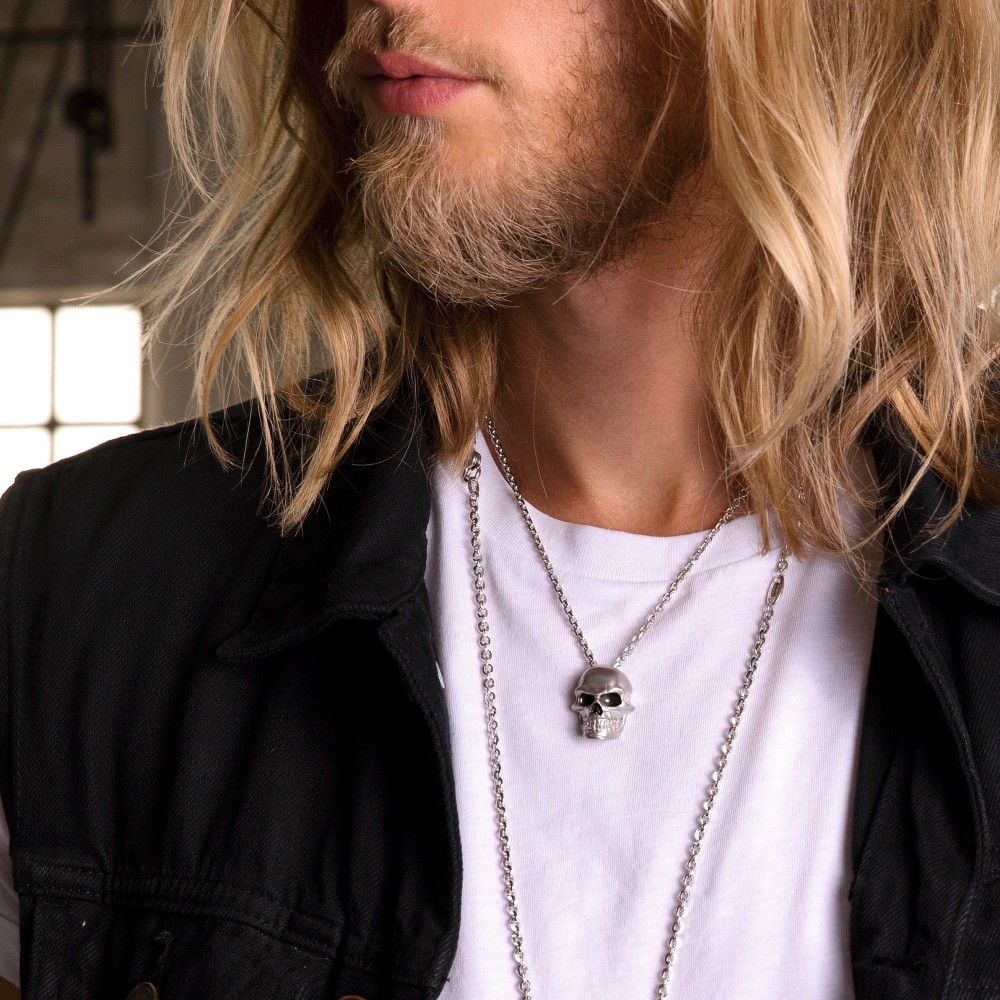 Zancan Collana Zancan In Argento Con Pendente A Teschio