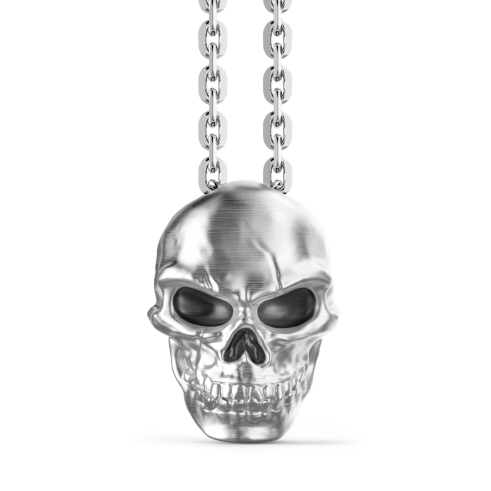 Zancan Collana Zancan in argento con pendente a teschio