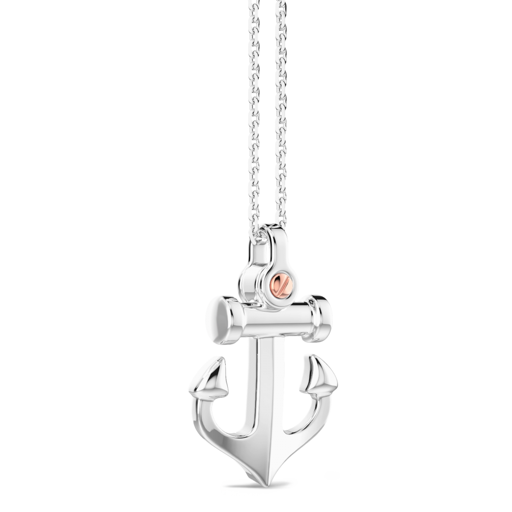 Zancan Collana Zancan In Argento Con Pendente Ad Ancora