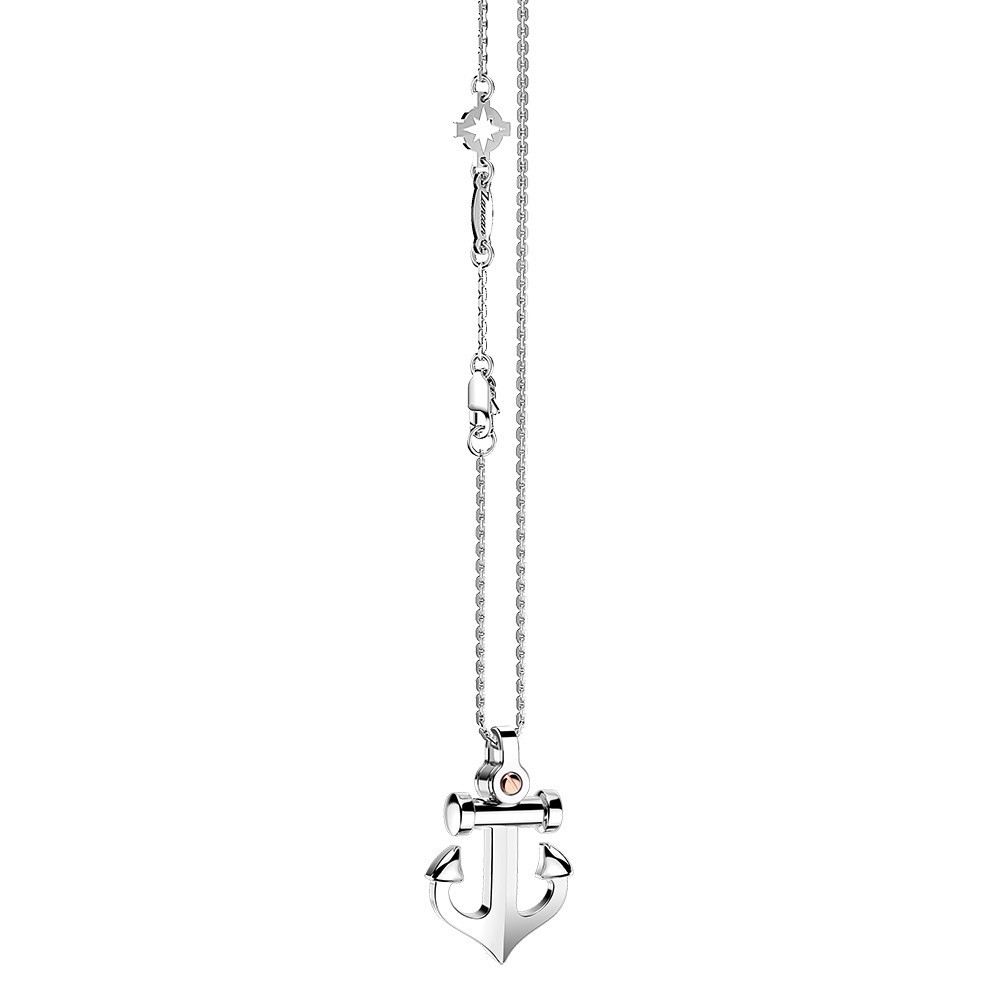 Zancan Collana Zancan In Argento Con Pendente Ad Ancora