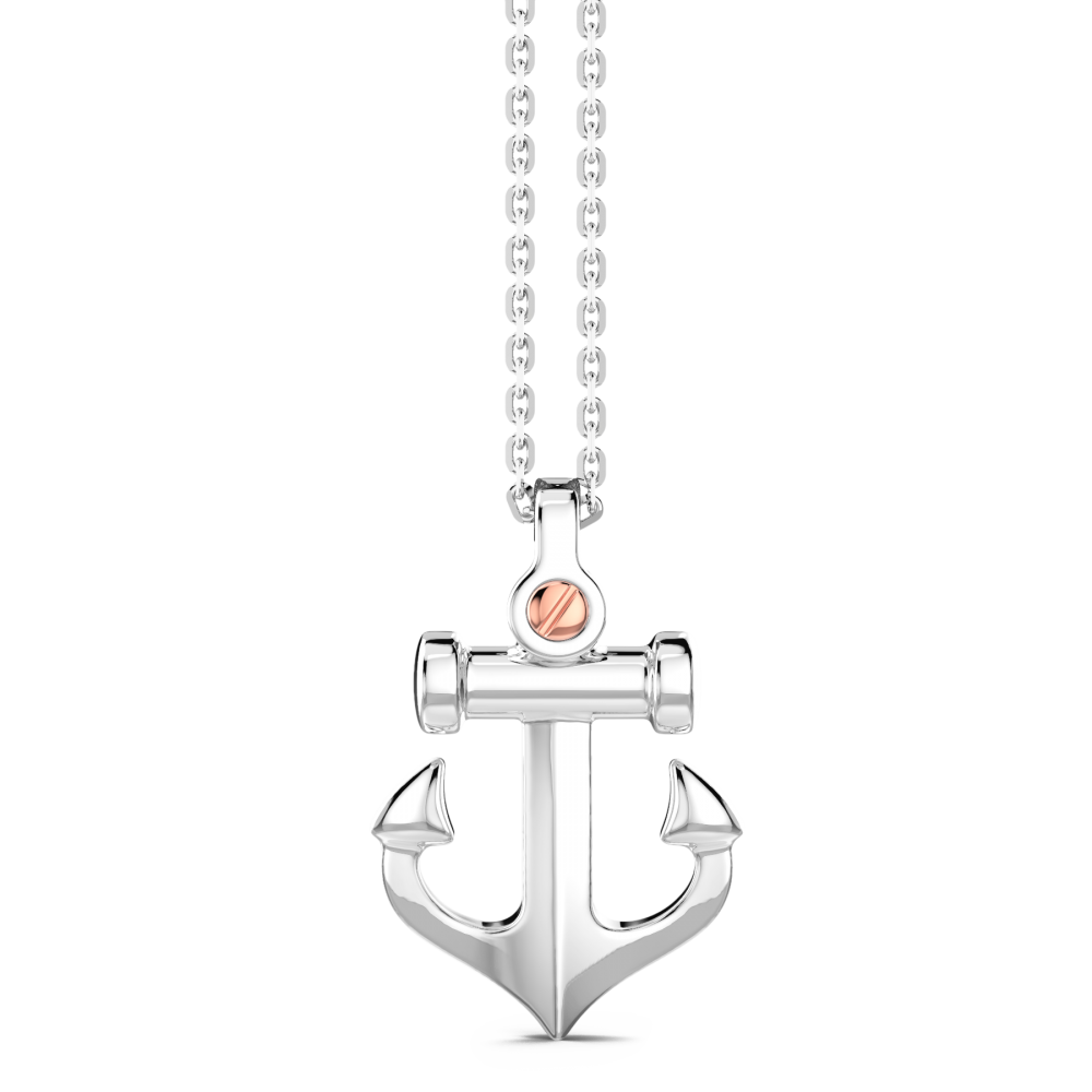 Zancan Collana Zancan in argento con pendente ad ancora