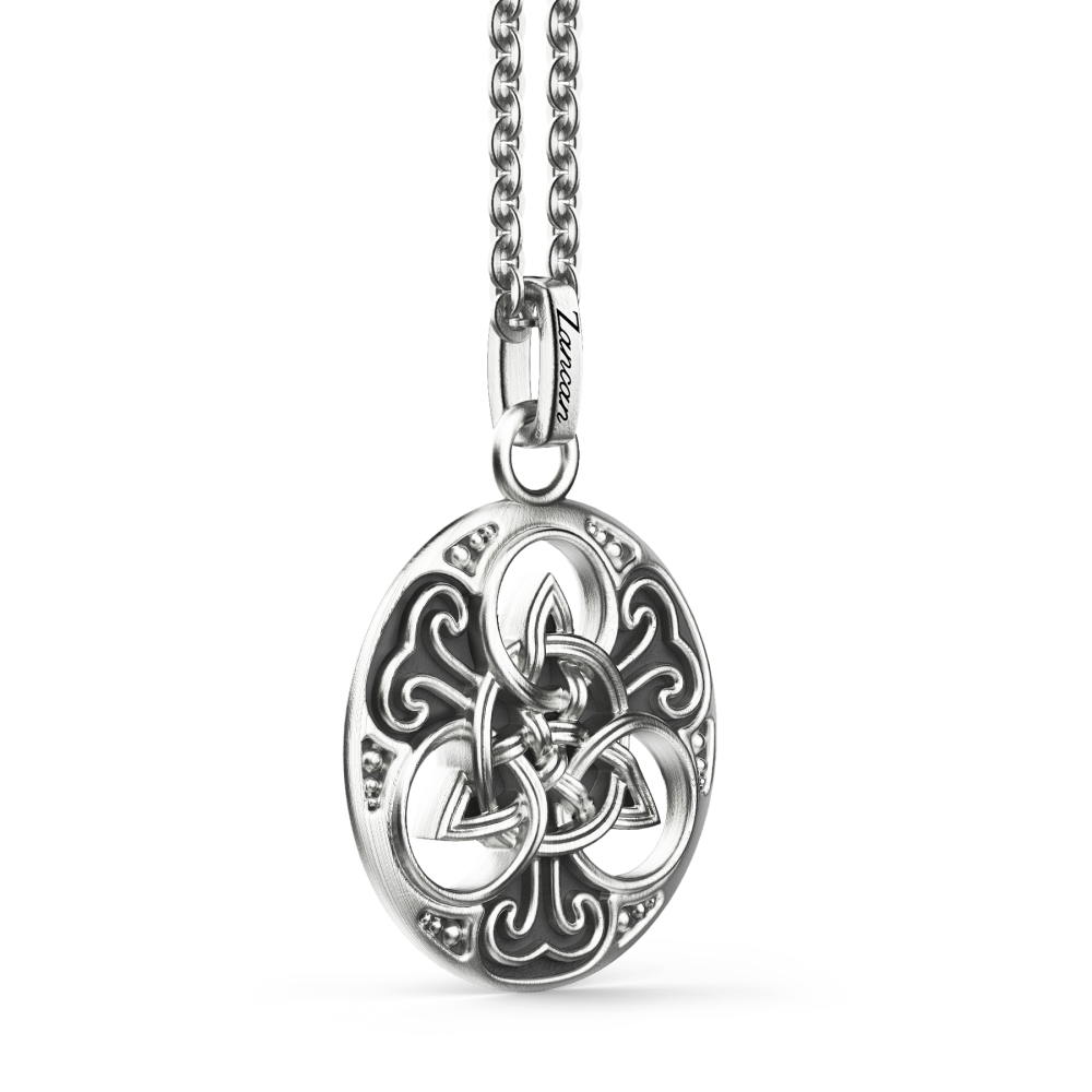 Zancan Collana Zancan In Argento Con Pendente Celtico