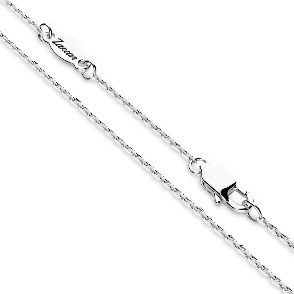Zancan Collana Zancan In Argento Con Pendente Croce E Pietre Bianche