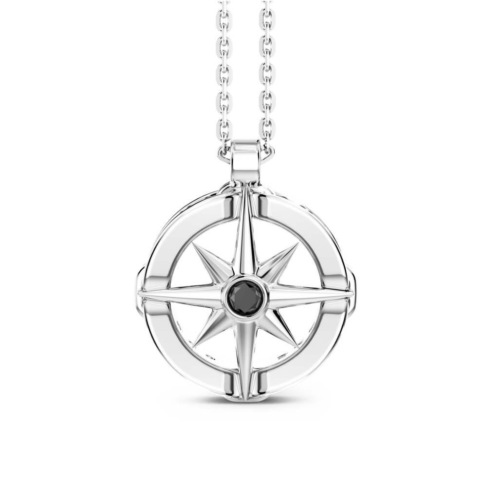 Zancan Collana Zancan in argento con pendete a rosa dei venti