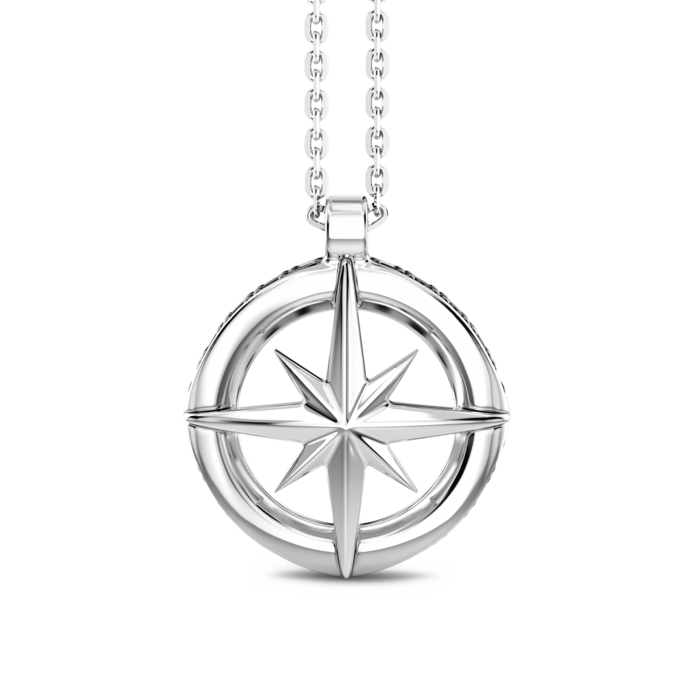 Zancan Collana Zancan in argento con pendete a rosa dei venti