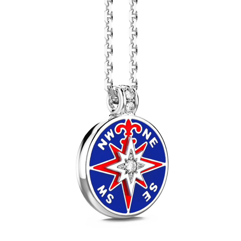 Zancan Collana Zancan In Kevlar Con Pendente In Argento E Dettagli Smaltati