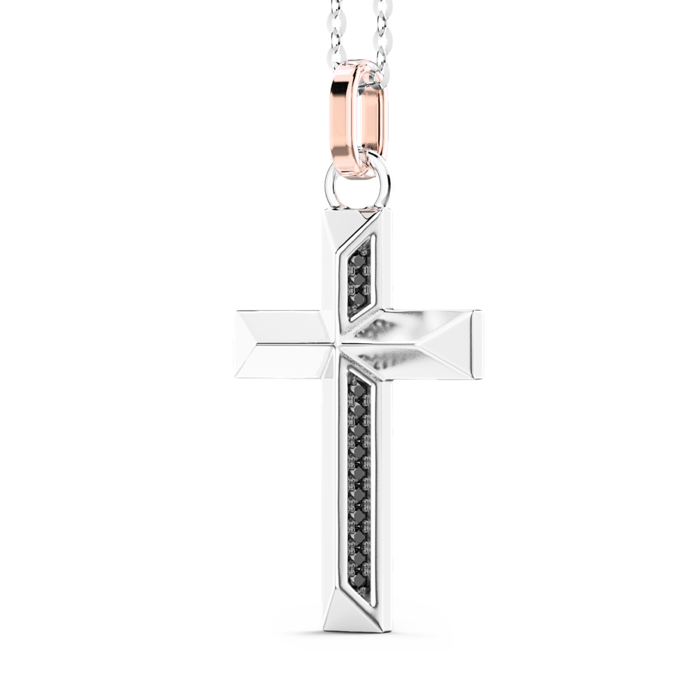 Zancan Collana Zancan In Oro Con Pendente A Croce E Diamanti