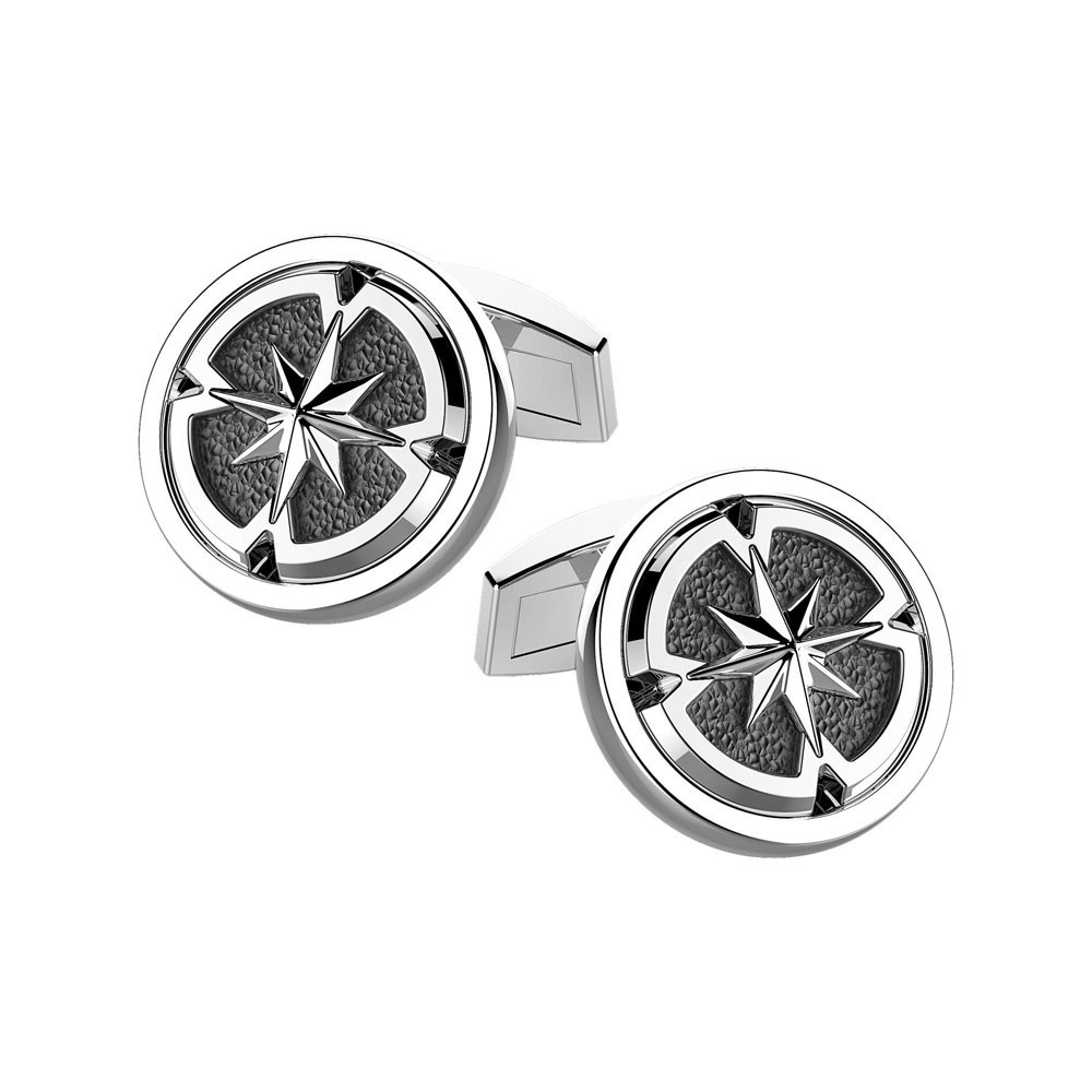 Zancan Gemelli Zancan in argento con rosa dei venti