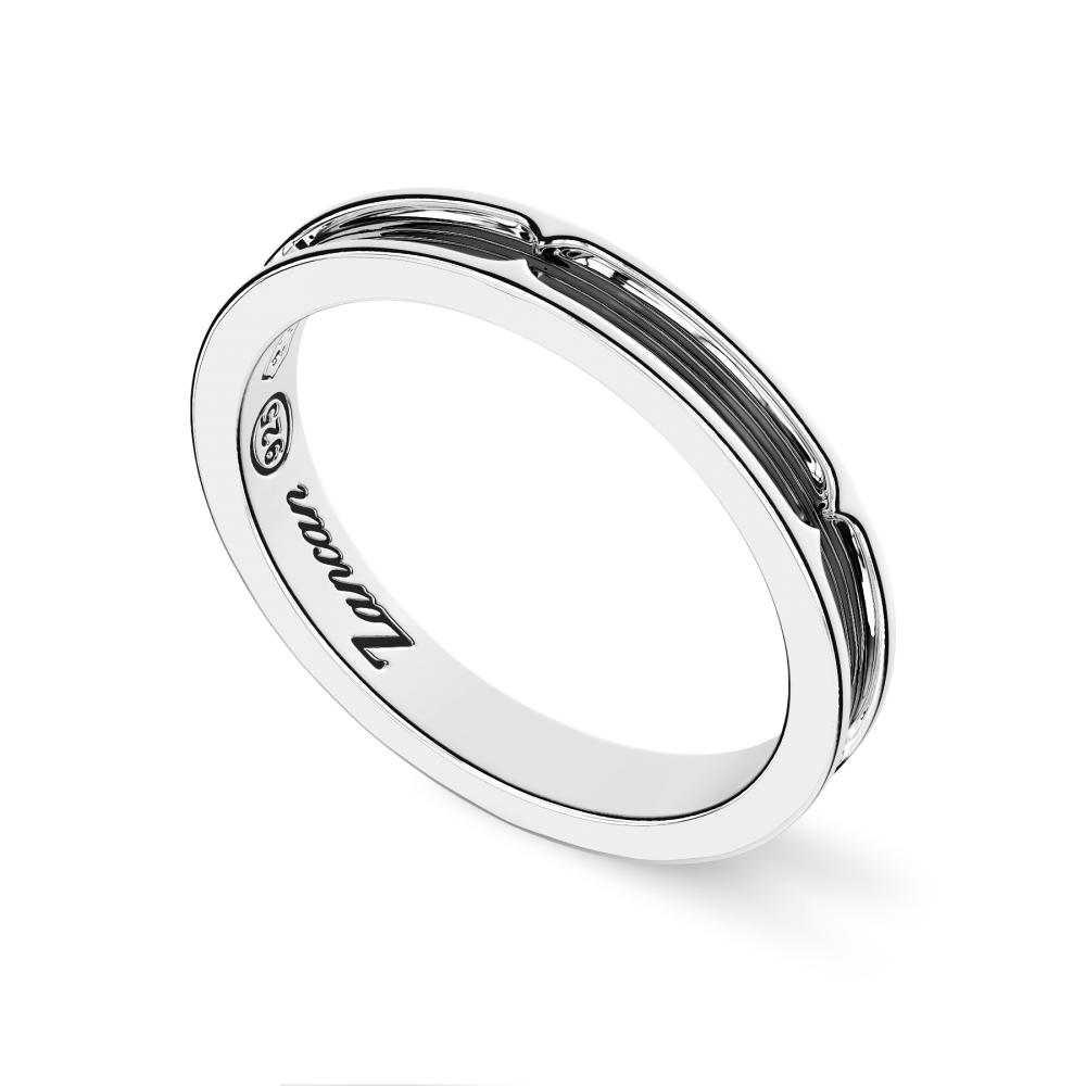 Zancan Anello A Fede Zancan In Argento Brunito