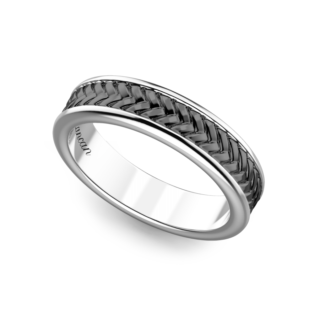 Zancan Anello A Fede Zancan In Argento Brunito