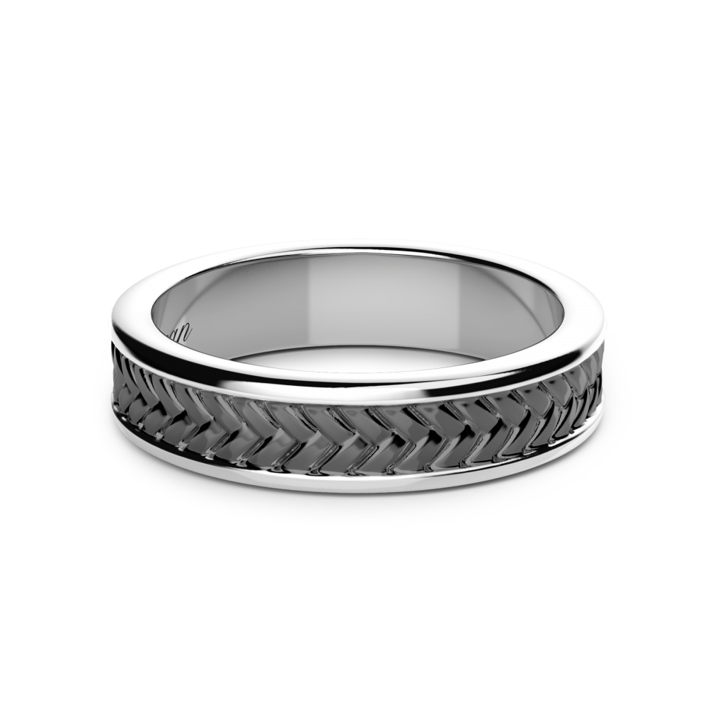 Zancan Anello a fede Zancan in argento brunito