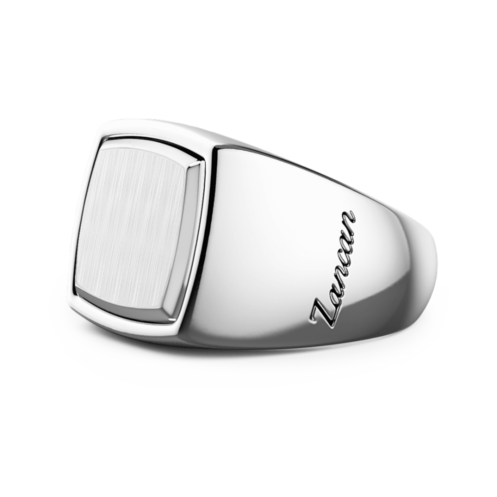 Zancan Anello Chavlier Zancan In Argento Esagonale