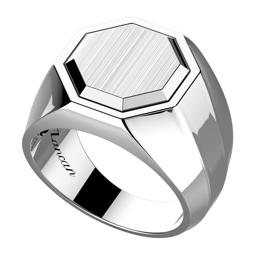 Zancan Anello Chavlier Zancan In Argento Quadrato